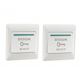 01 Exit Button Plastic NC/NO 86x86